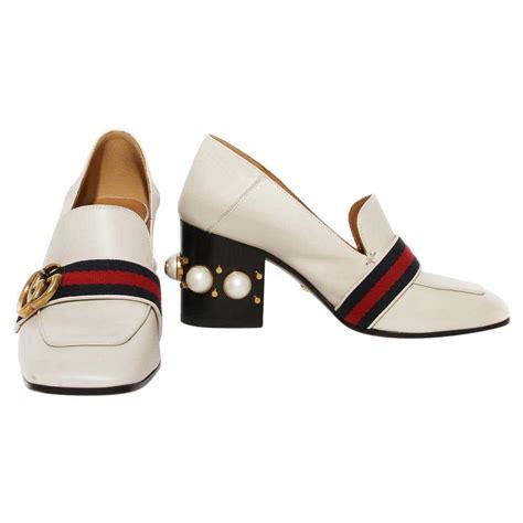 gucci loafers history|Gucci pearl heel loafer.